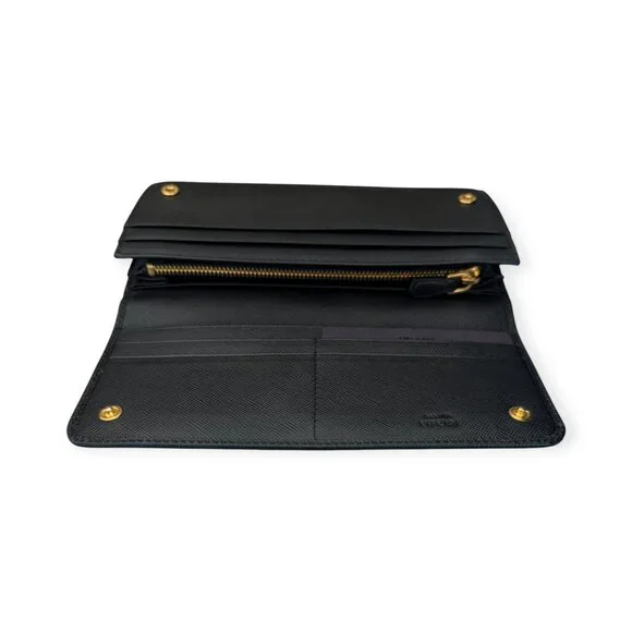 Authentic Prada Large Black Saffiano Leather Wallet - Picture 4 of 11